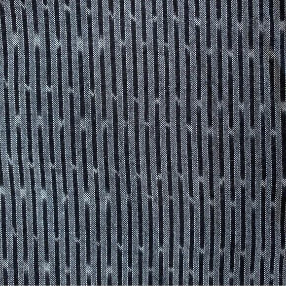 Matta NY Puja Ikat Cap Sleeve Dress (Sz XL) Scoop Neck Grey / Black - Picture 9 of 11